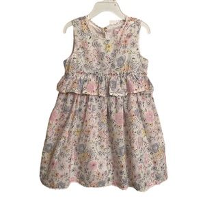 TOMMY BAHAMA KIDS Girls 4T Sleeveless Pastel Floral Lining Dress & Headband NEW
